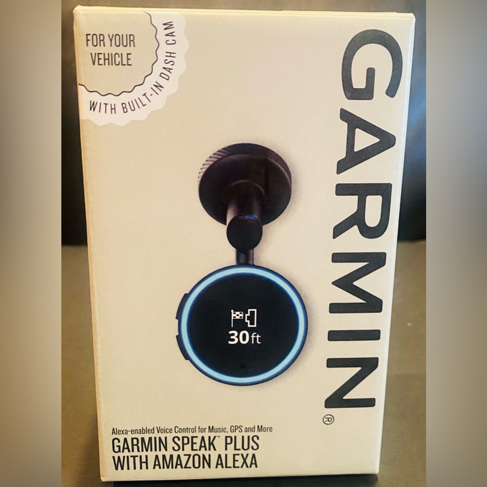 Brand New! Garmin Speak w/ Amazon Alexa (Built-in Dash Cam)